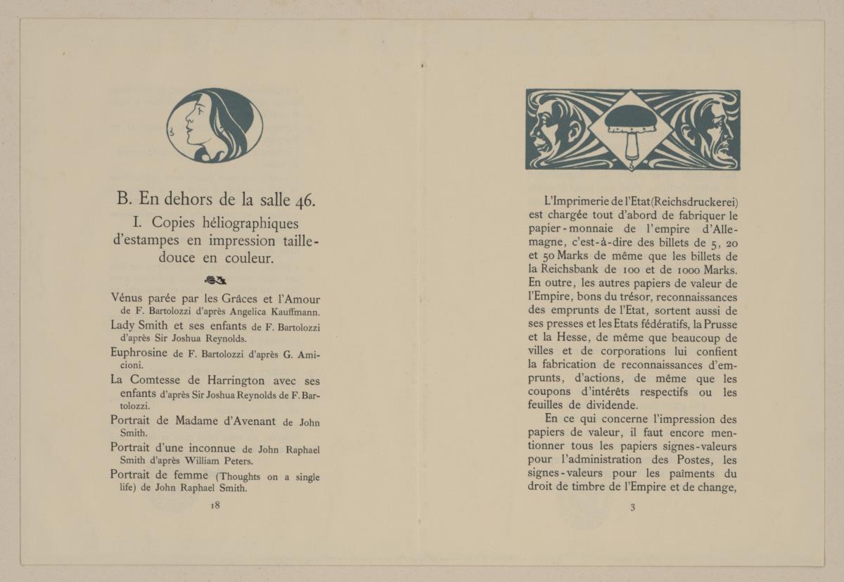L'imprimerie imperiale l' Allemagne à l'exposition universelle de Paris 1900