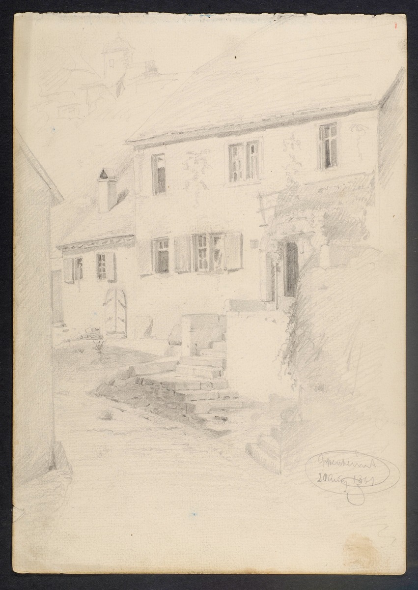 Skizze „Alte Münze“ in der Oppenheimer Steckengasse