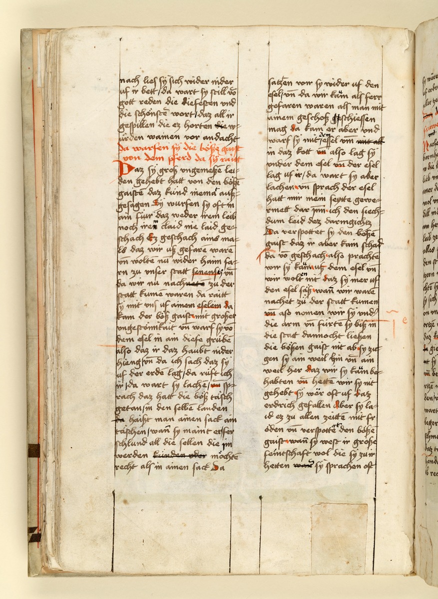 Textseite. Raimund, Das Leben der Hl. Katharina von Siena (geschrieben von der Nonne Elisabeth Warüssin)