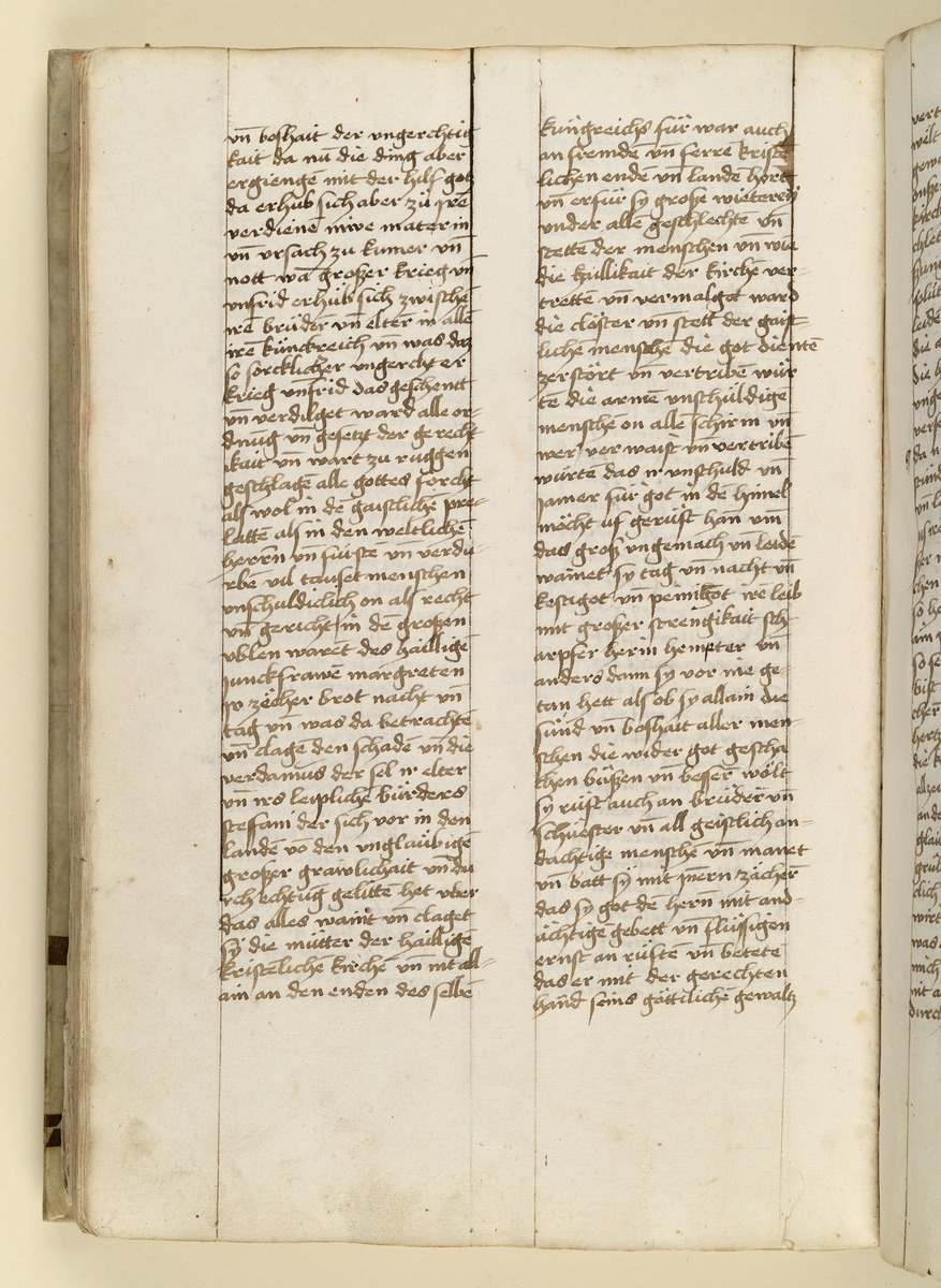 Textseite. Raimund, Das Leben der Hl. Katharina von Siena (geschrieben von der Nonne Elisabeth Warüssin)