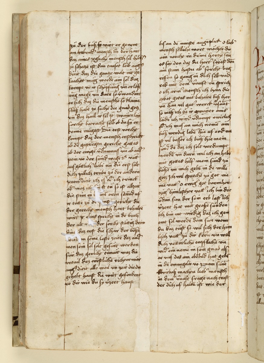 Textseite. Raimund, Das Leben der Hl. Katharina von Siena (geschrieben von der Nonne Elisabeth Warüssin)