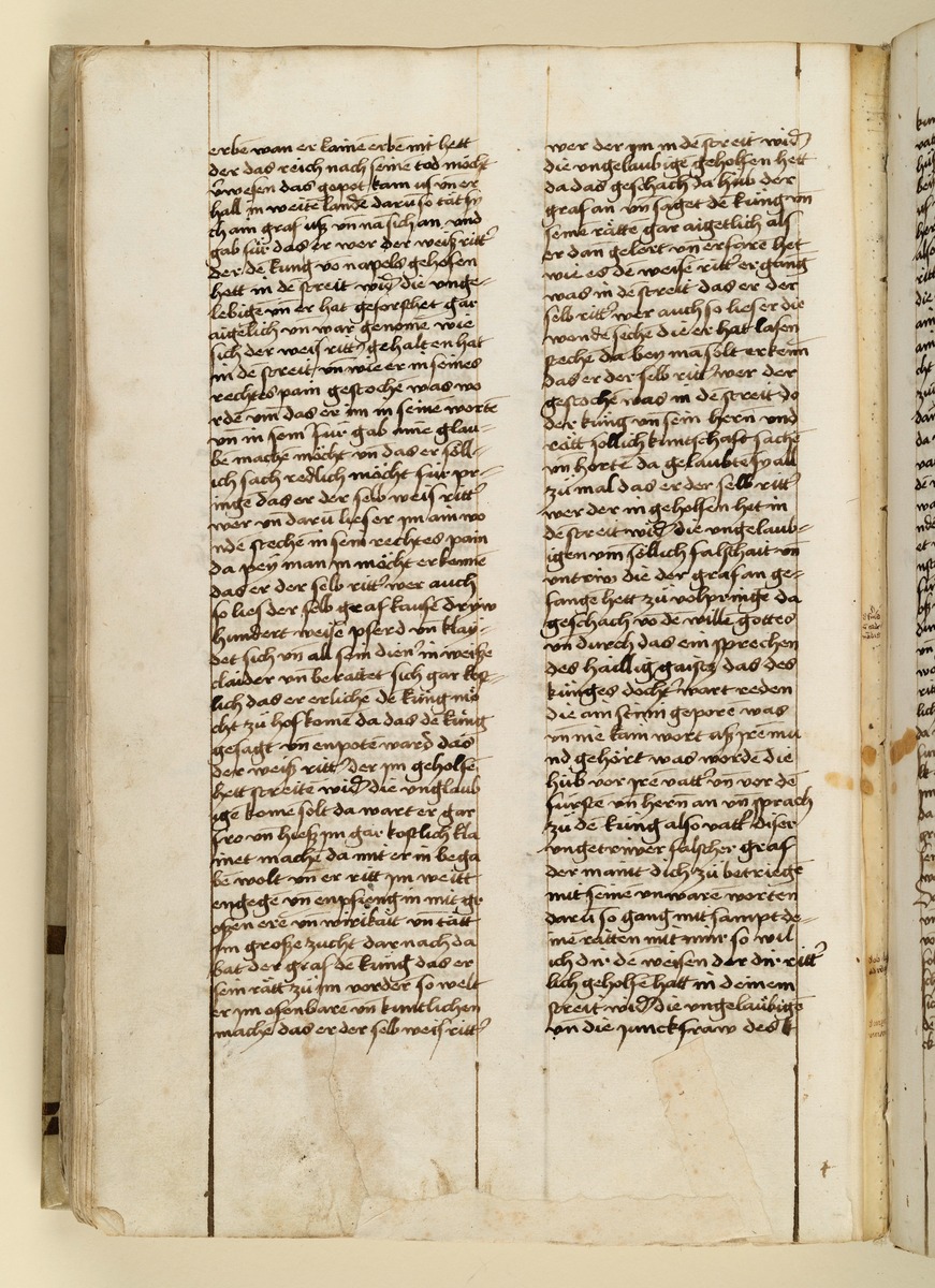 Textseite. Raimund, Das Leben der Hl. Katharina von Siena (geschrieben von der Nonne Elisabeth Warüssin)