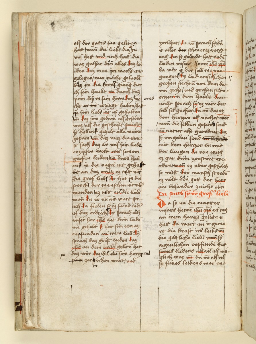 Textseite. Raimund, Das Leben der Hl. Katharina von Siena (geschrieben von der Nonne Elisabeth Warüssin)