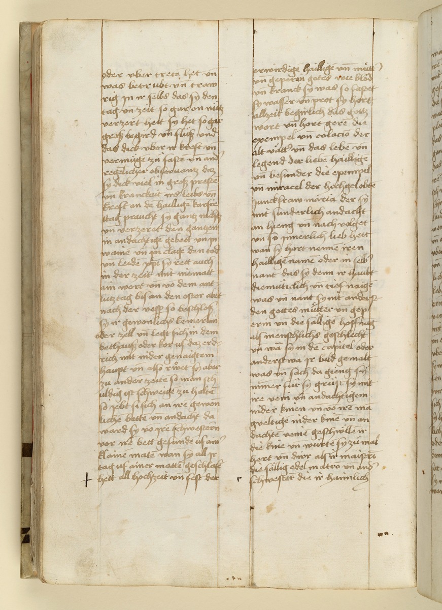 Textseite. Raimund, Das Leben der Hl. Katharina von Siena (geschrieben von der Nonne Elisabeth Warüssin)