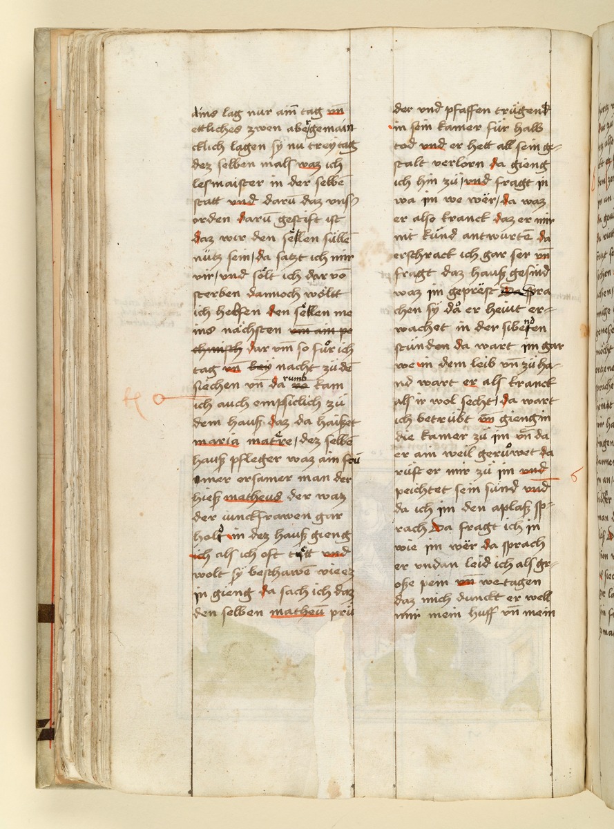 Textseite. Raimund, Das Leben der Hl. Katharina von Siena (geschrieben von der Nonne Elisabeth Warüssin)