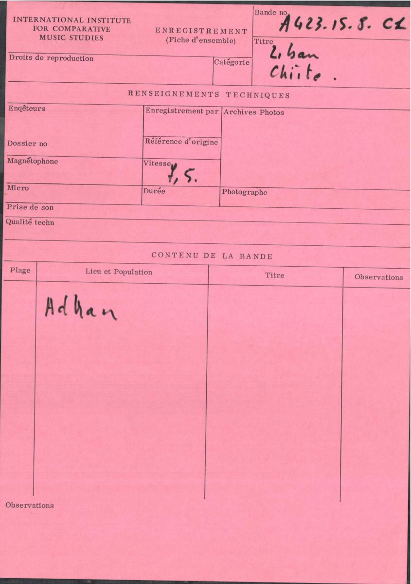 2. ban Chiite / Adhan