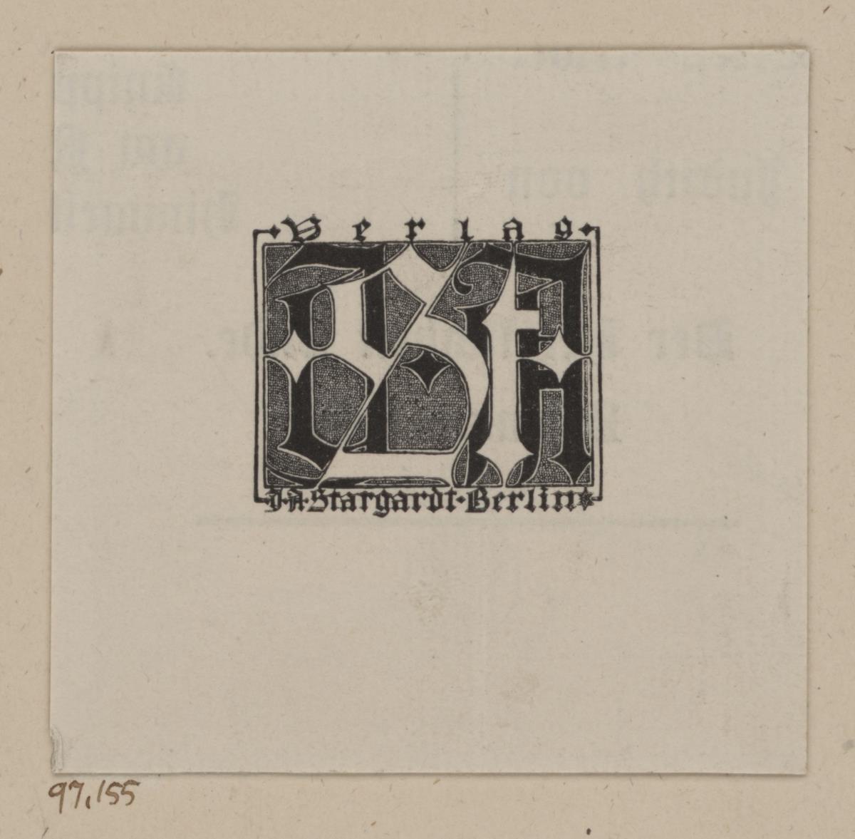 Signet des Verlages J. A. Stargardt, Berlin