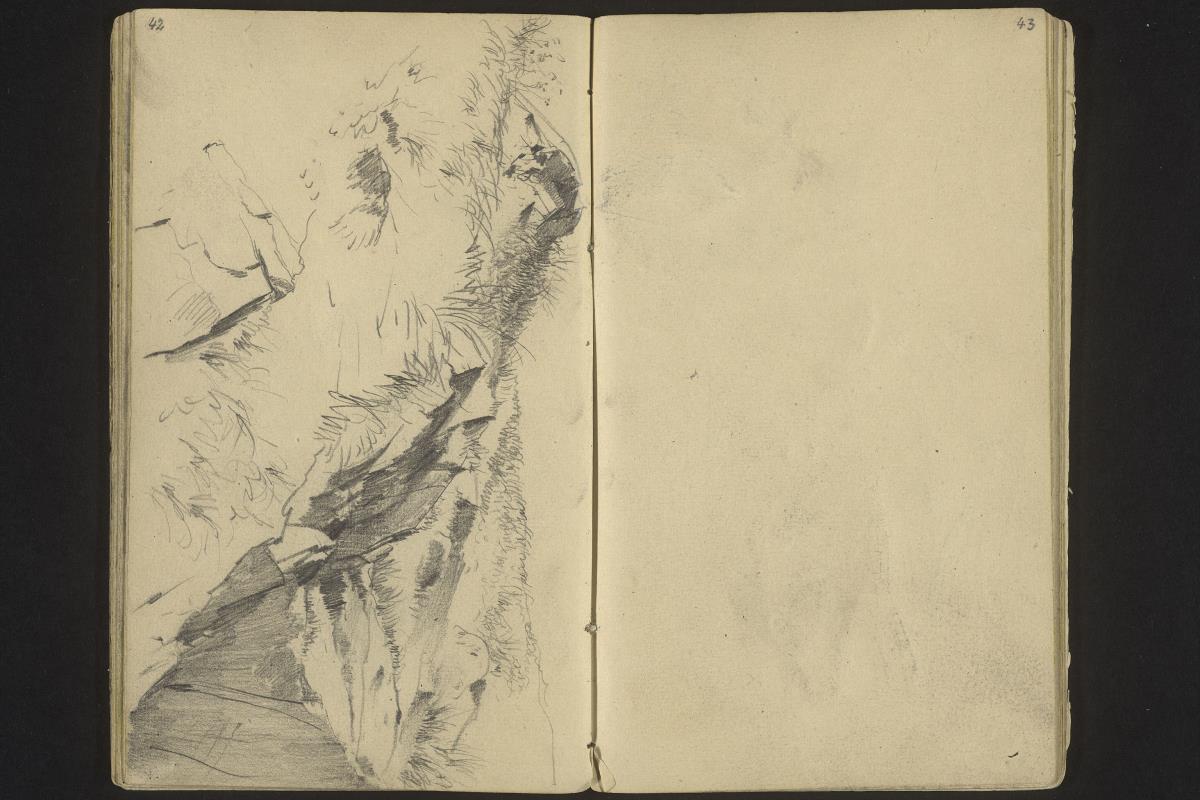 Berglandschaft mit Felsen