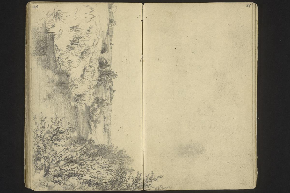 Landschaft mit einem Gewässer