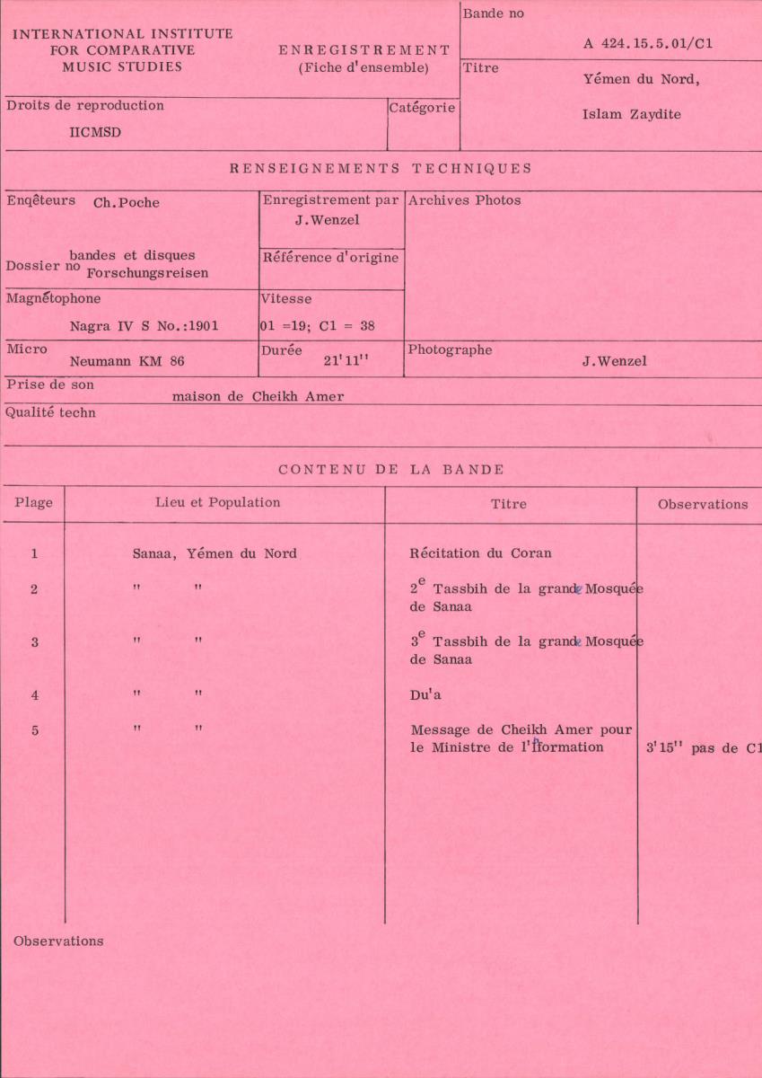 Yémen du Nord / Islam Zaydite