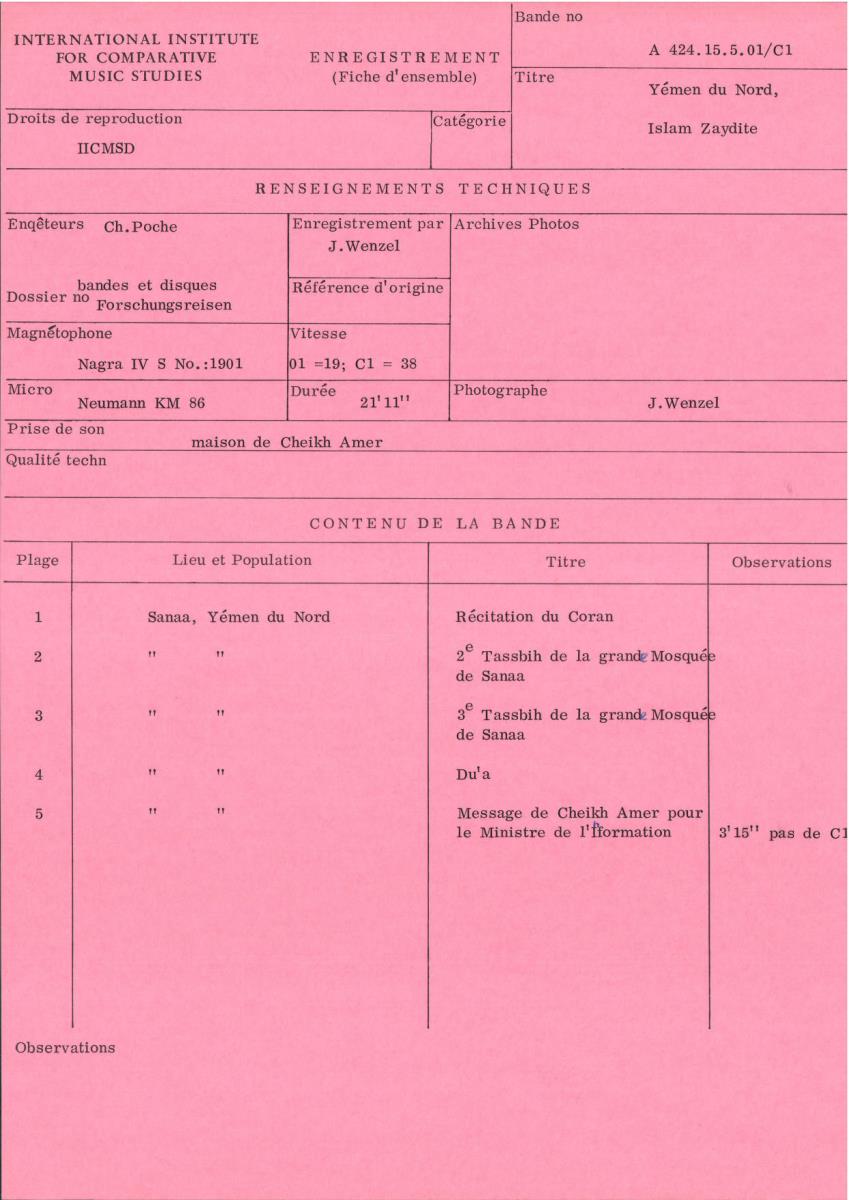 Yémen du Nord / Islam Zaydite