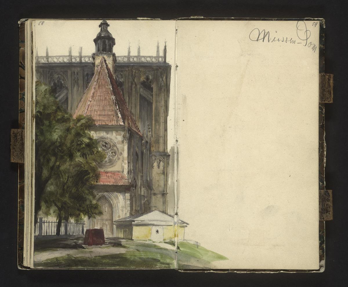 Blick auf das Portal des Meissener Doms