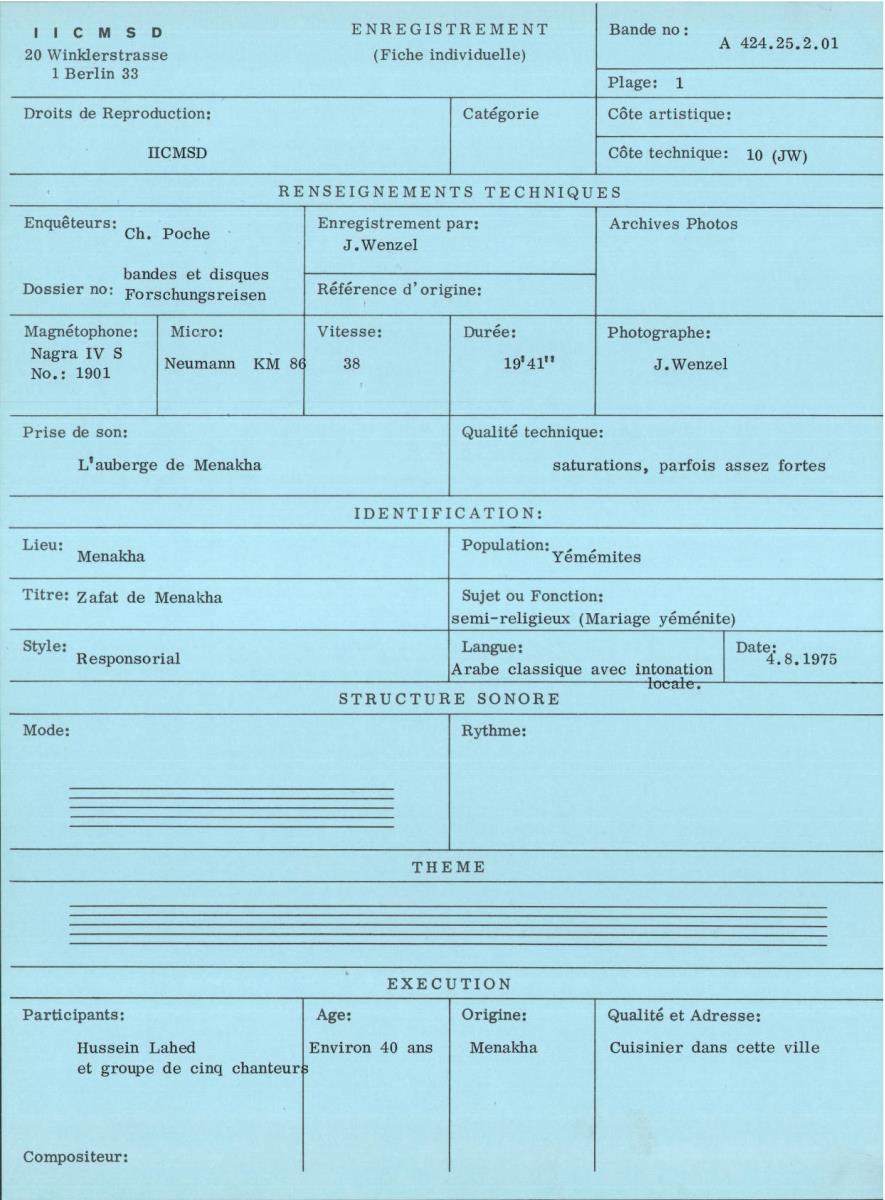 Yémen du Nord / Menakha / Islam Zaydite / Zafat (Mariage yéménite)