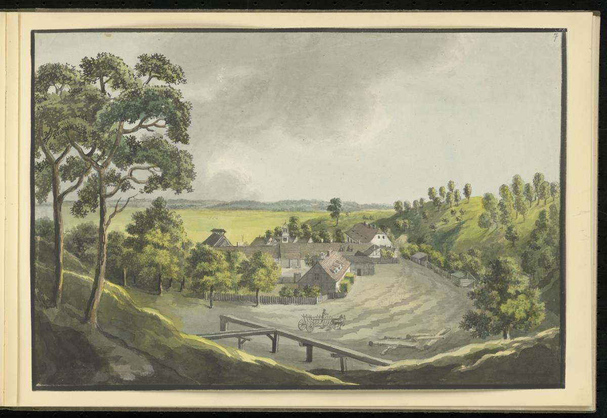 Ansicht des Alaunwerkes in Freienwalde