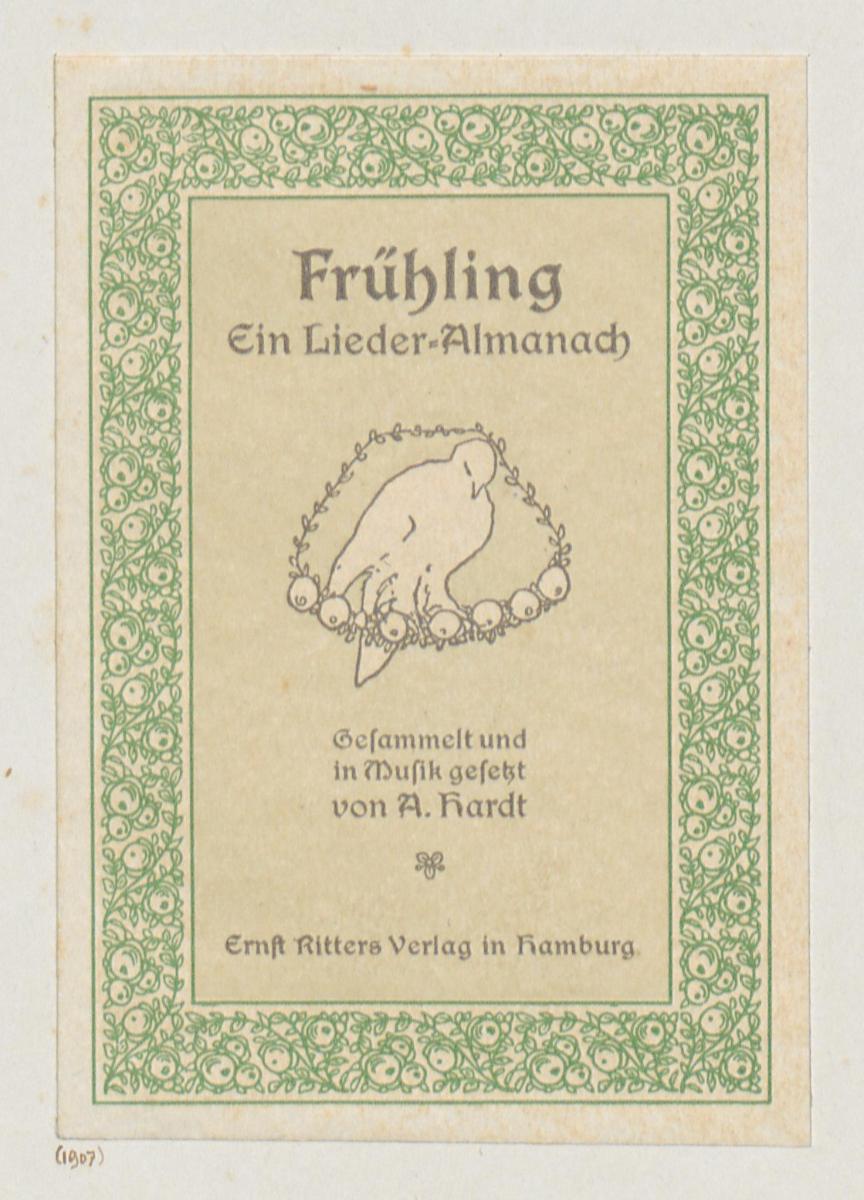 Frühling. Ein Lieder-Almanach (im Musterheft Vogeler-Zierat)