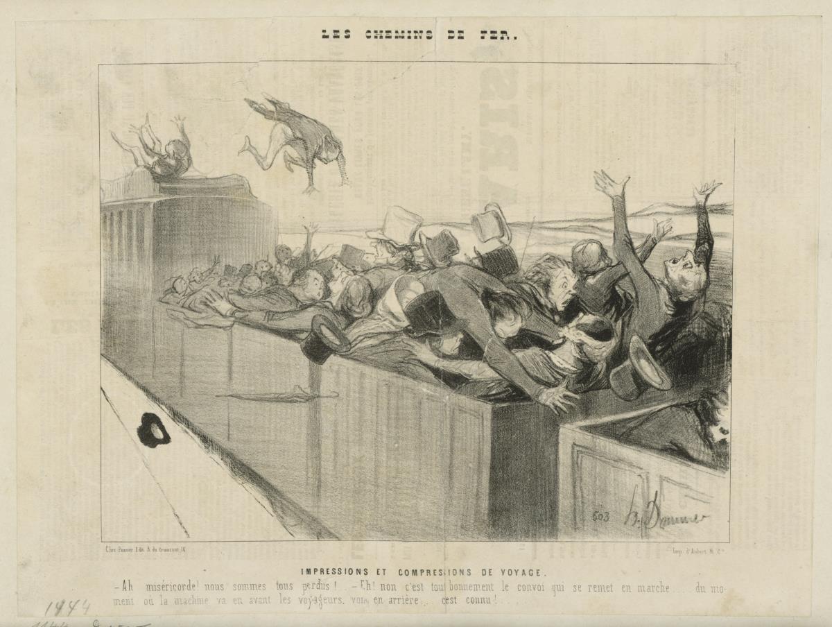 Impressions et compressions de voyage. aus: Les Chemins de Fer
