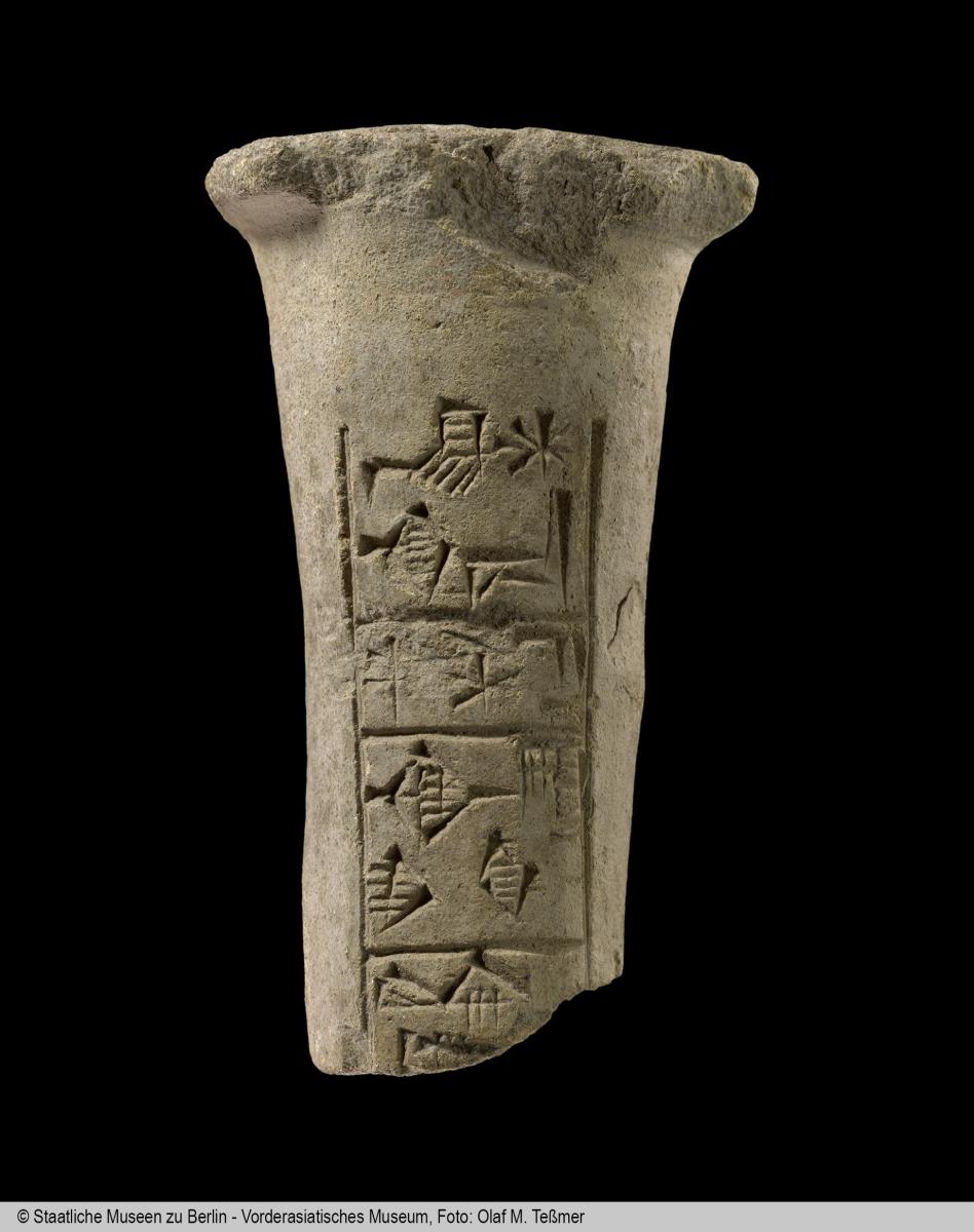 Gründungsurkunde mit Bauinschrift des Enannatum von Lagasch