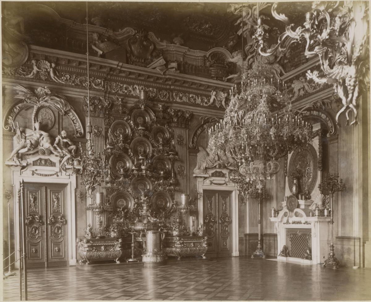 Berlin, Stadtschloss, Rittersaal mit Silberschatz