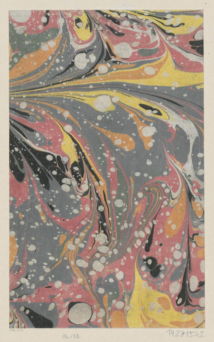 Gezogenes Marmorpapier