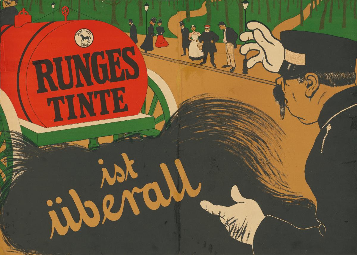 Runges Tinte ist überall