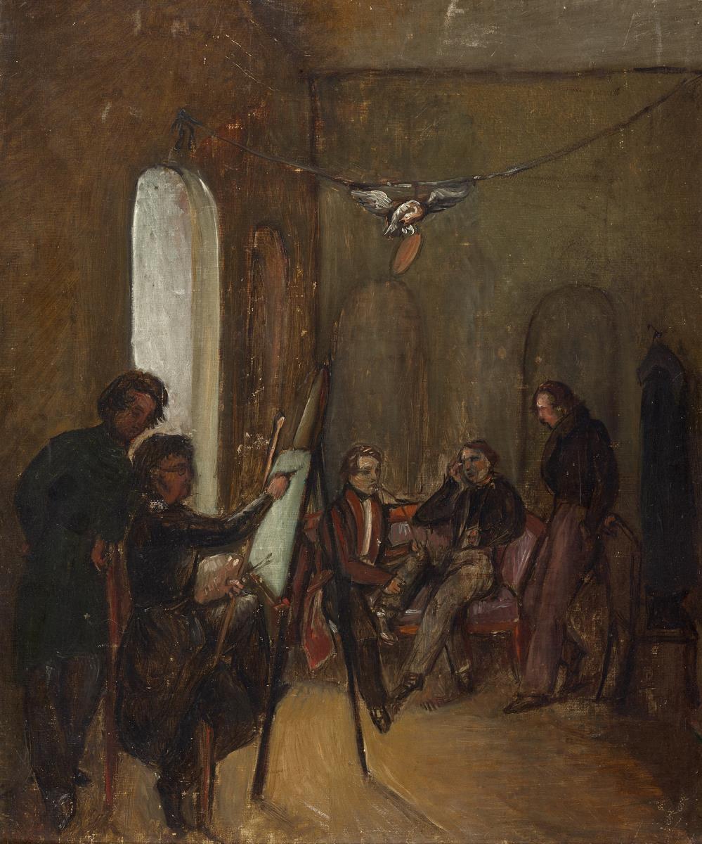 Das Atelier des Malers in Dresden