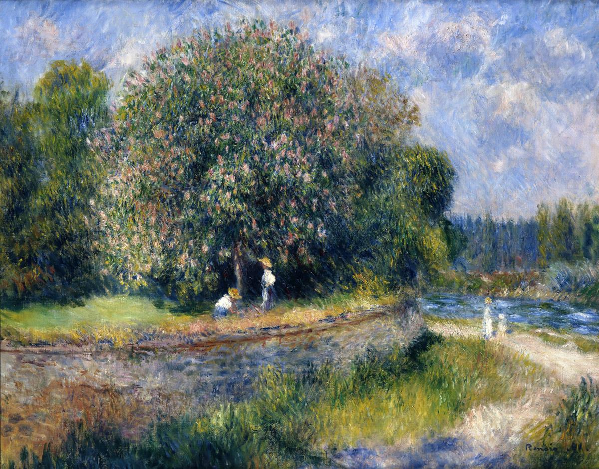 Blühender Kastanienbaum