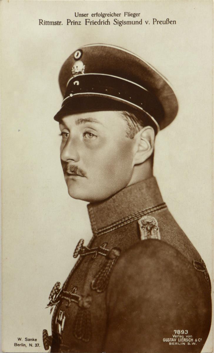 Unser erfolgreicher Flieger Rittmstr. Prinz Friedrich Sigismund v. Preußen.