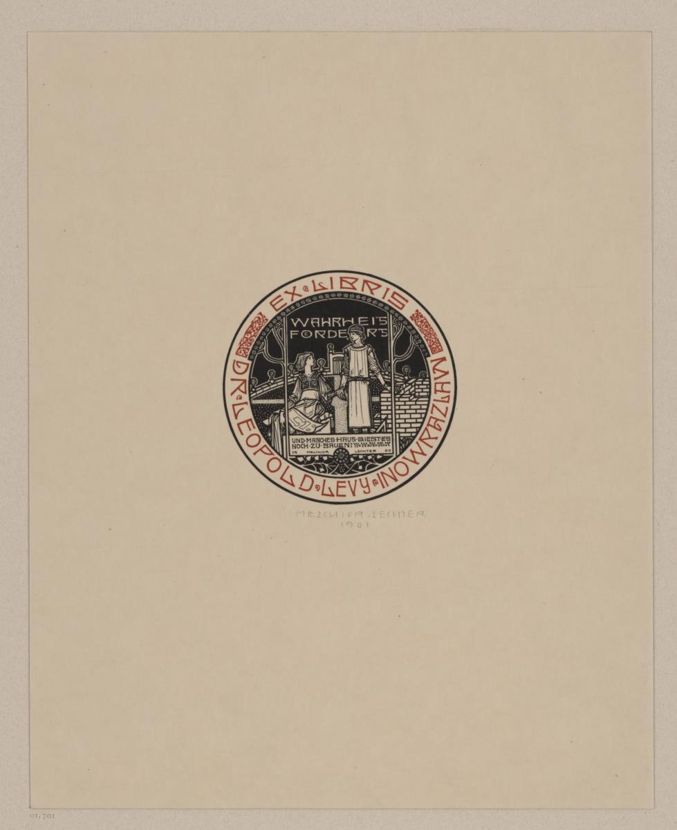 Exlibris Dr. Leopold Levy