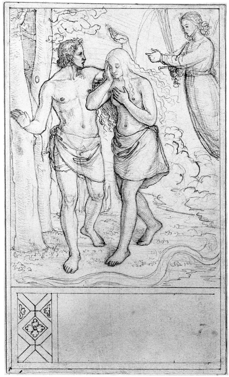 Der Engel vertreibt Adam und Eva aus dem Paradies