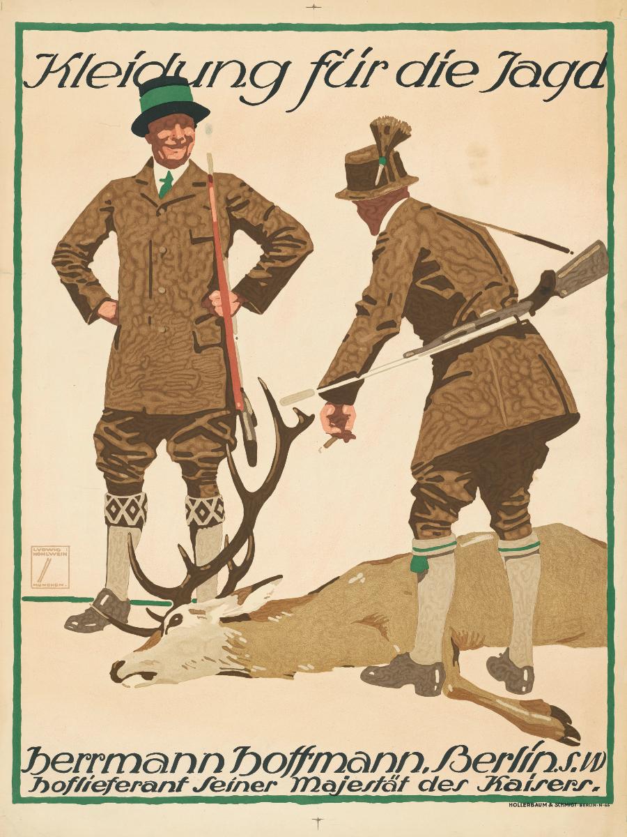 Kleidung für die Jagd. Herrmann Hoffmann Berlin
