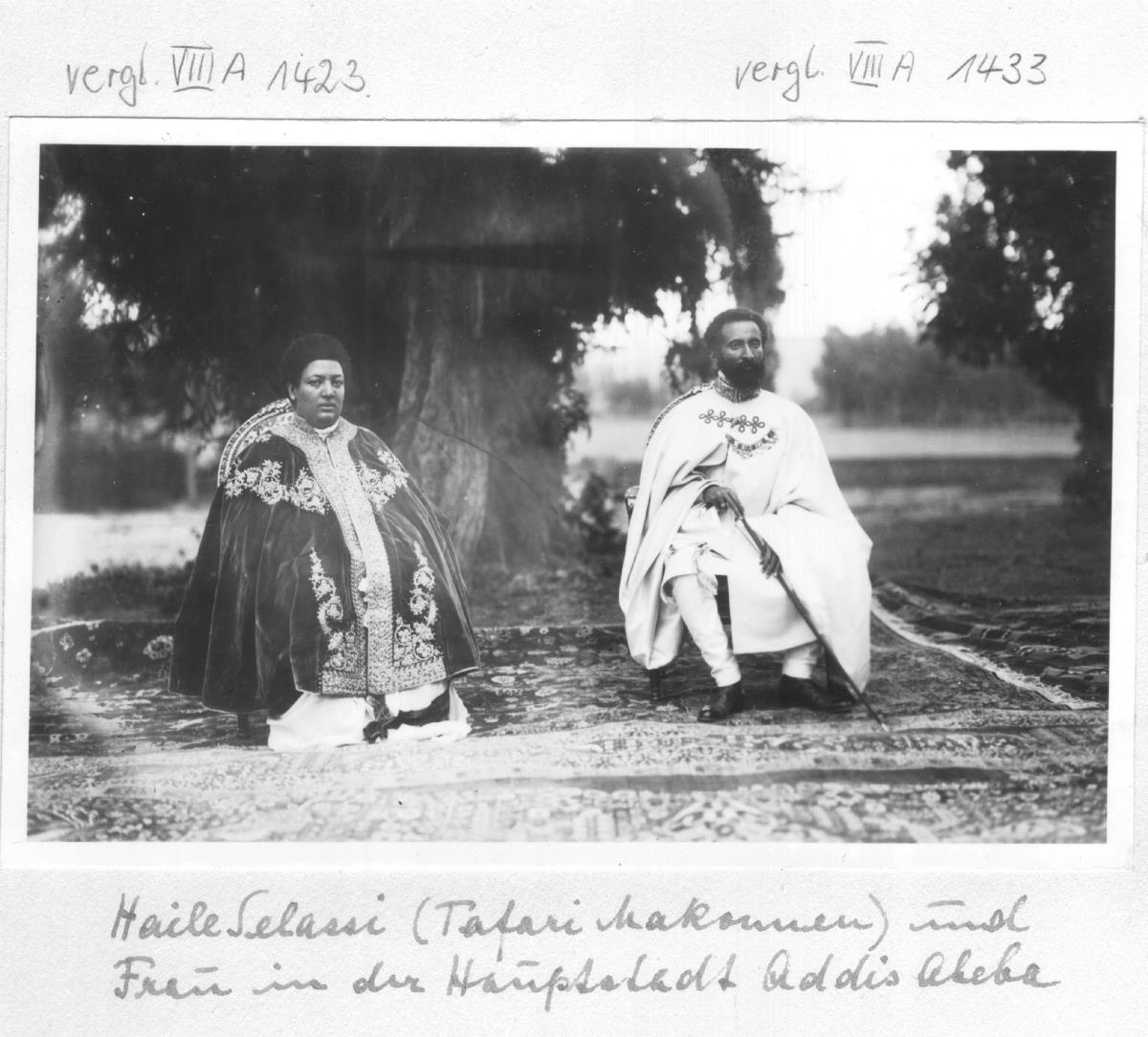 Haile Selassie und Gattin