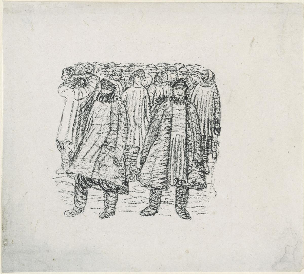 "Eine Steppenfahrt". Männergruppe
