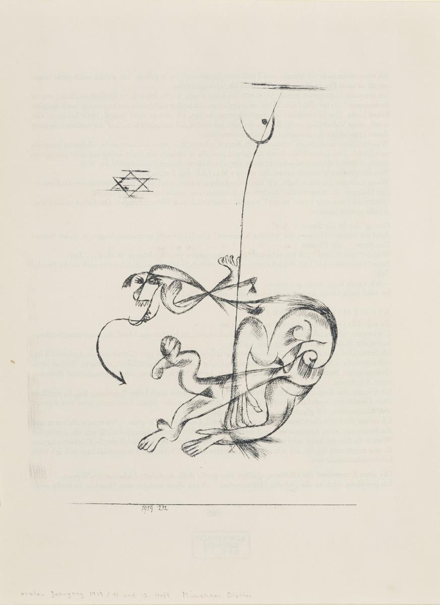 Der schreckliche Traum (1919 212) 
(aus: Münchner Blätter für Dichtung und Graphik, Vol. 1, Nr. 11/12, Dezember 1919)