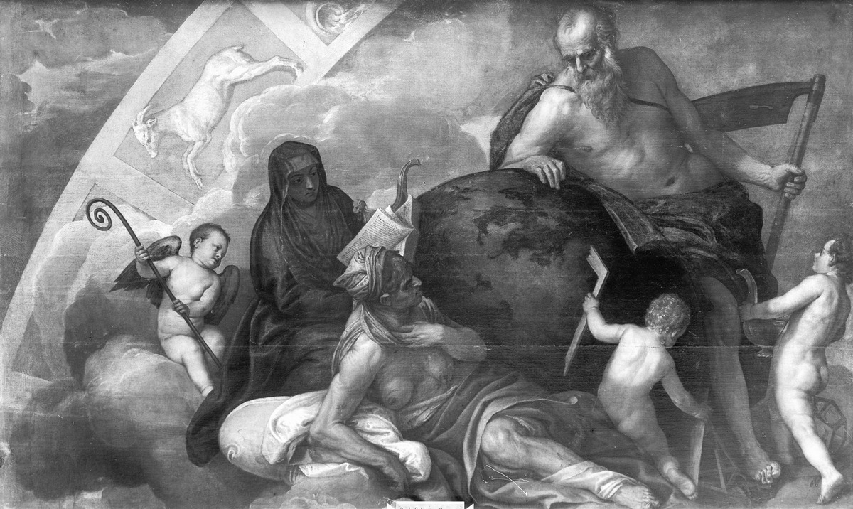 Saturn hilft der Religion die Ketzerei überwinden