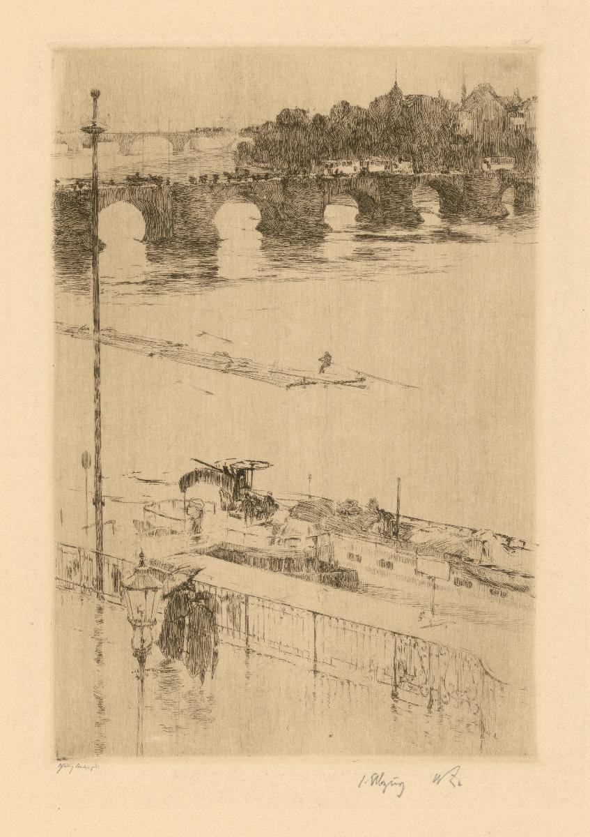 Dresden, Regenwetter auf der Brühl'schen Terrasse