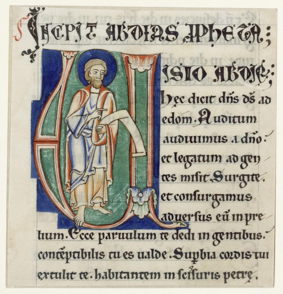 Initiale V(isio Abdie), Bibel, Maasgebiet