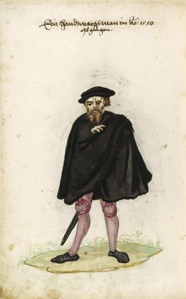 Heldt’sches Trachtenbuch: Ein handwergsman in Ao. 1550 alß gangen