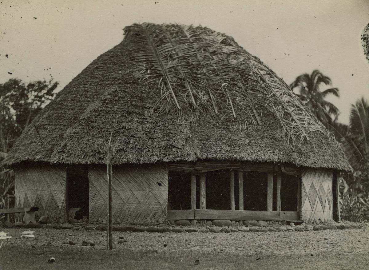 "Haus auf  Samoa-Ins."