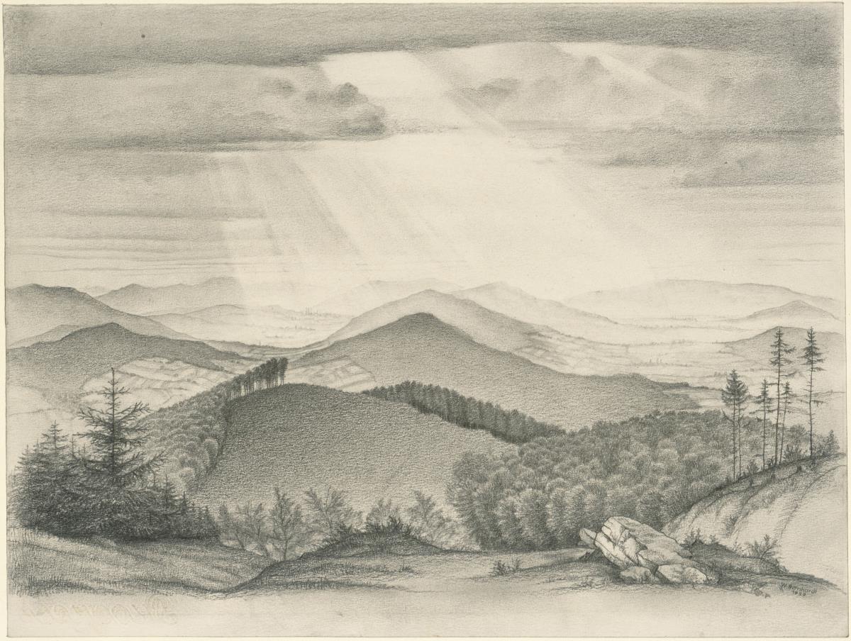Blick auf die Täler (Weserbergland)