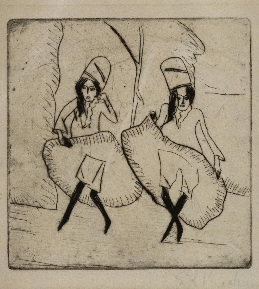 Russische Tänzerinnen mit Turban