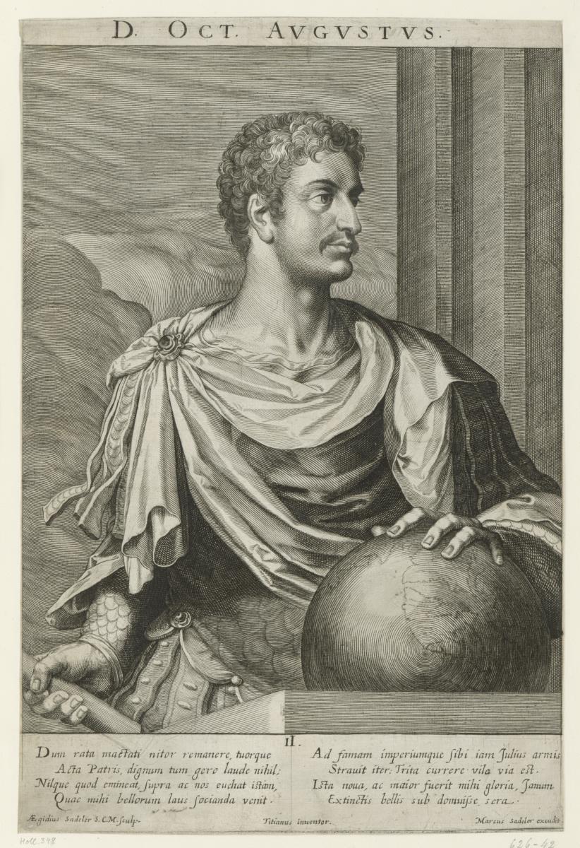 D. Oct. Augustus. Blatt II aus der Serie: Römische Kaiser