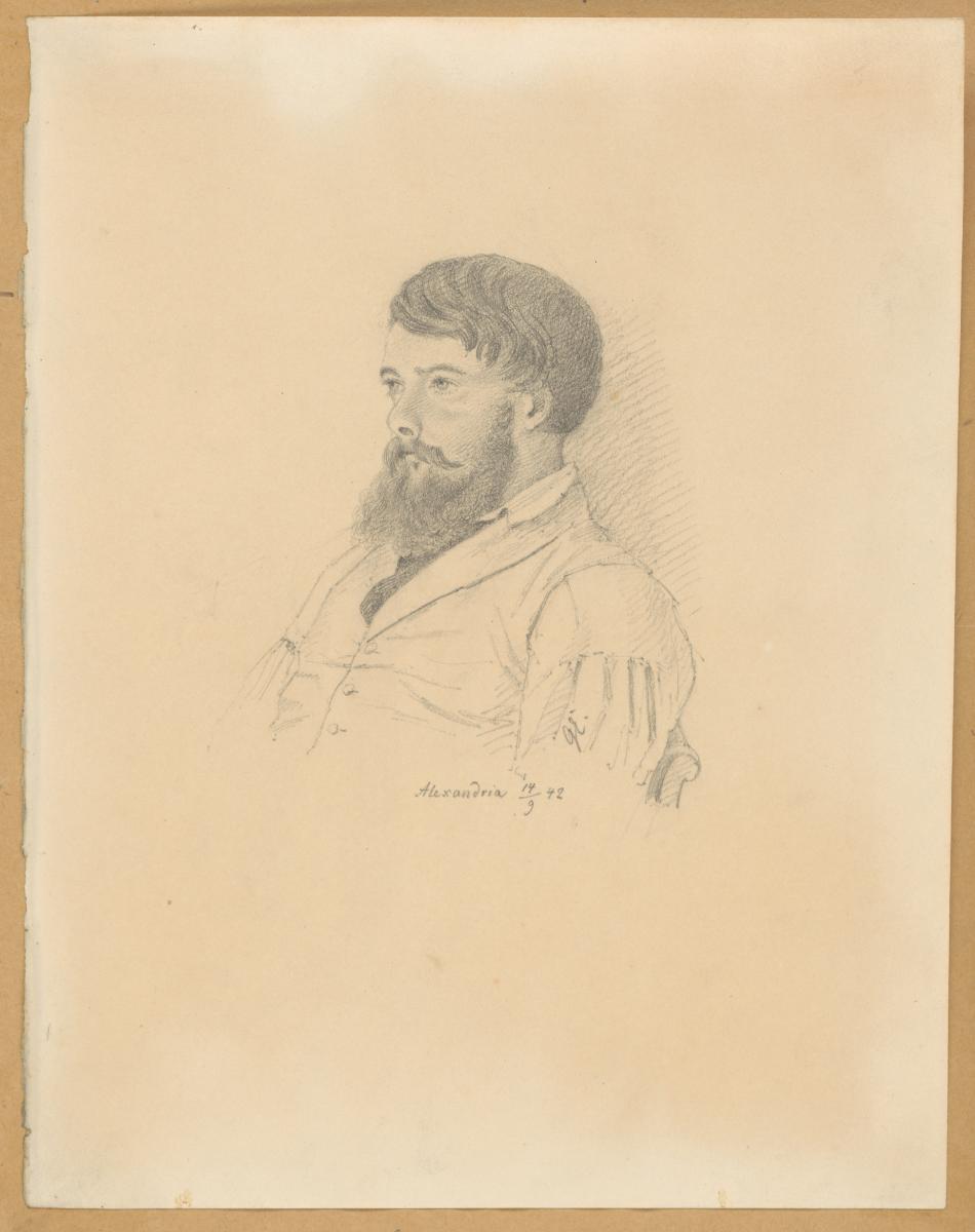 Ägypten-Expedition, Portrait eines Mannes, vermutlich Franke
