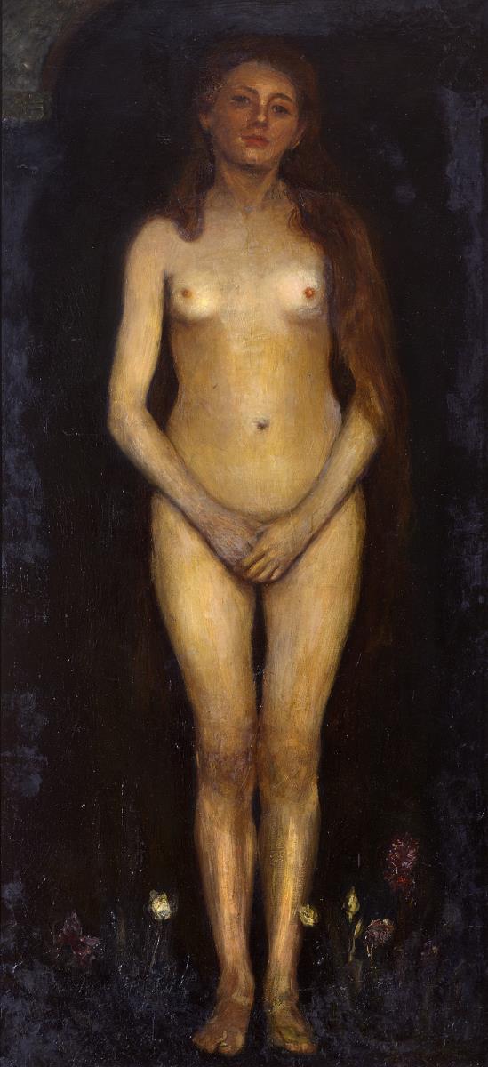 Frau. Linke Tafel des Diptychons „Menschenpaar (Homo Sapiens)“