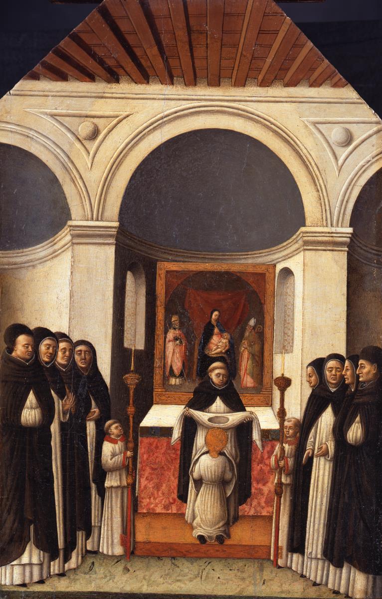 Die Einkleidung des heiligen Petrus Martyr beim Eintritt in den Dominikanerorden