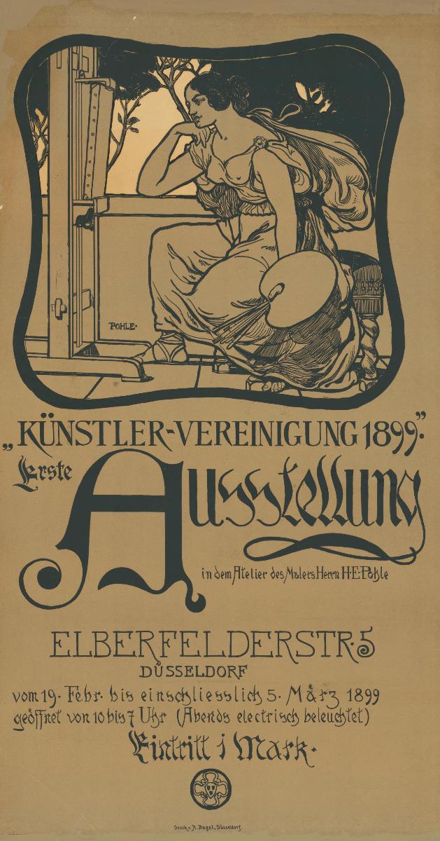 Künstler-Vereinigung 1899. Erste Ausstellung in dem Atelier des Malers H. E. Pohle