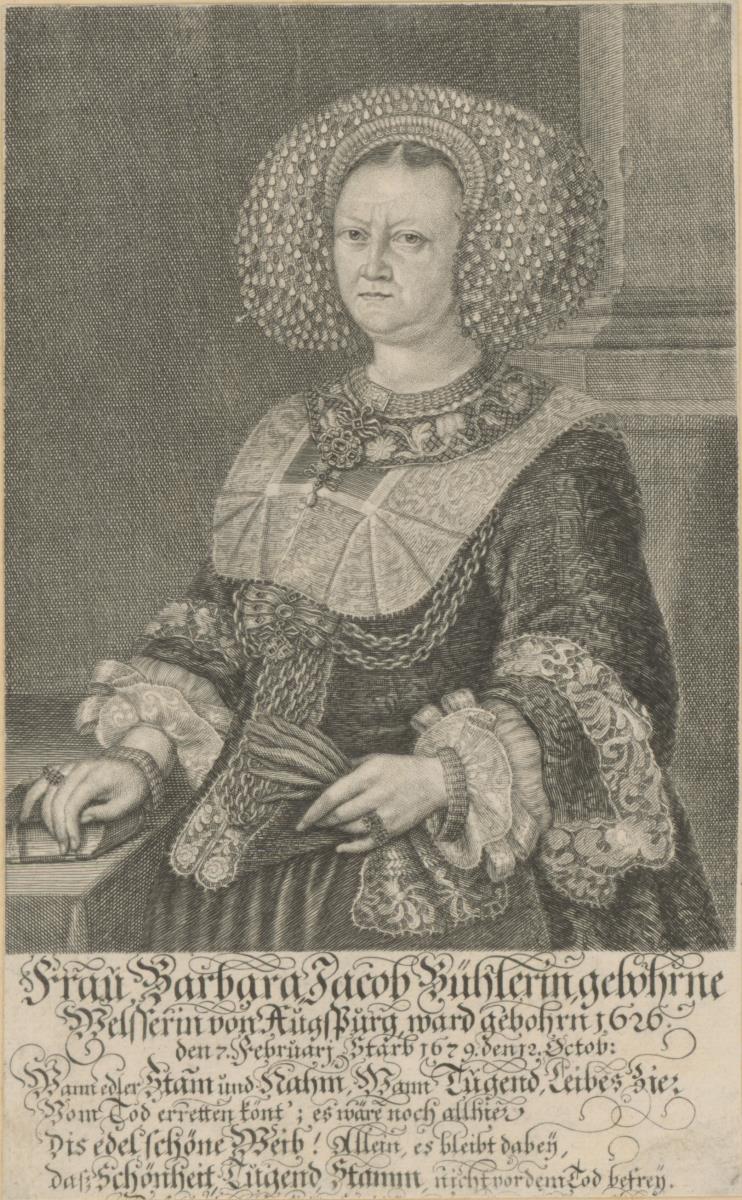 Porträt der Barbara Bühler, geborene Welser