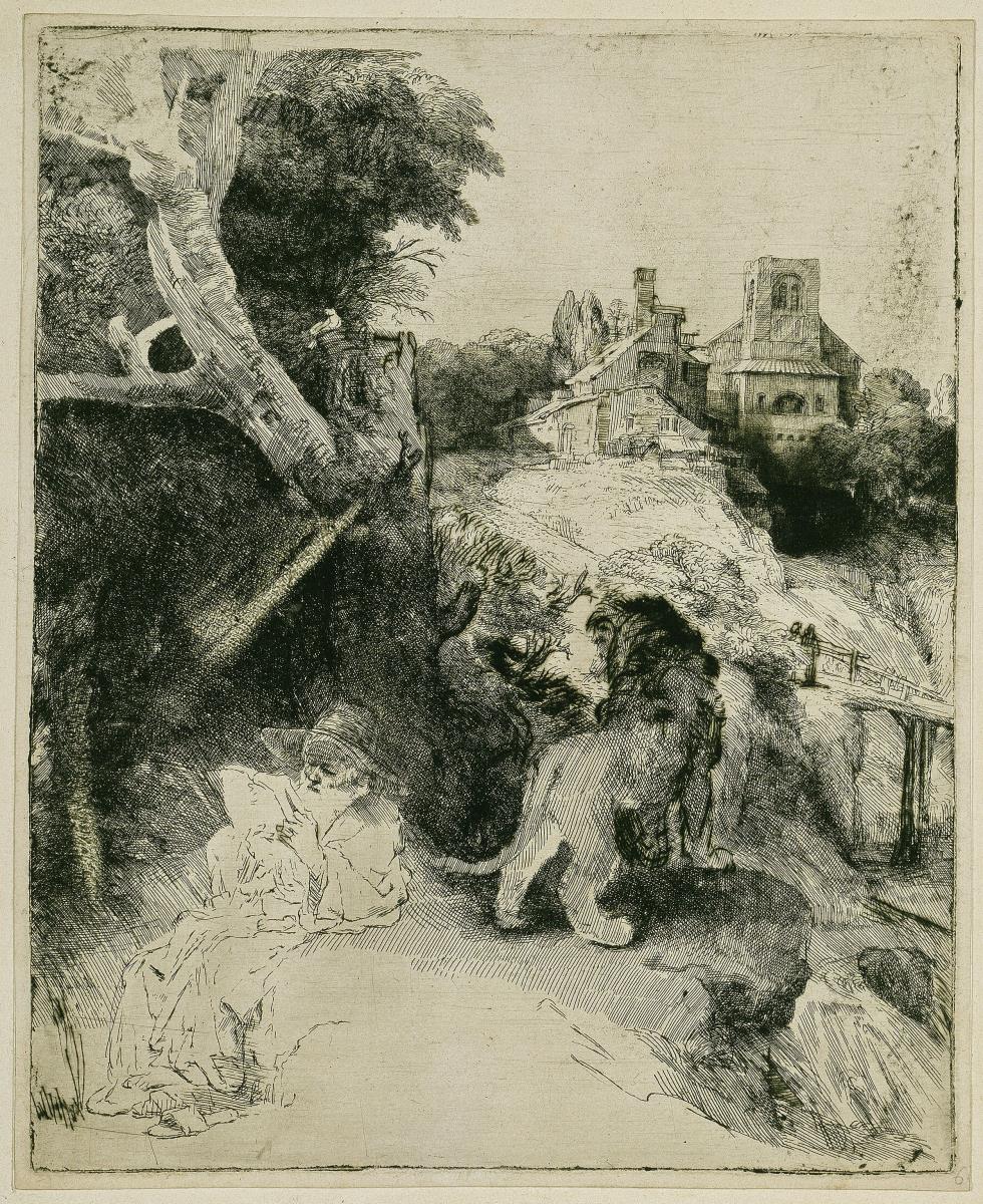 Der Heilige Hieronymus in italienischer Landschaft