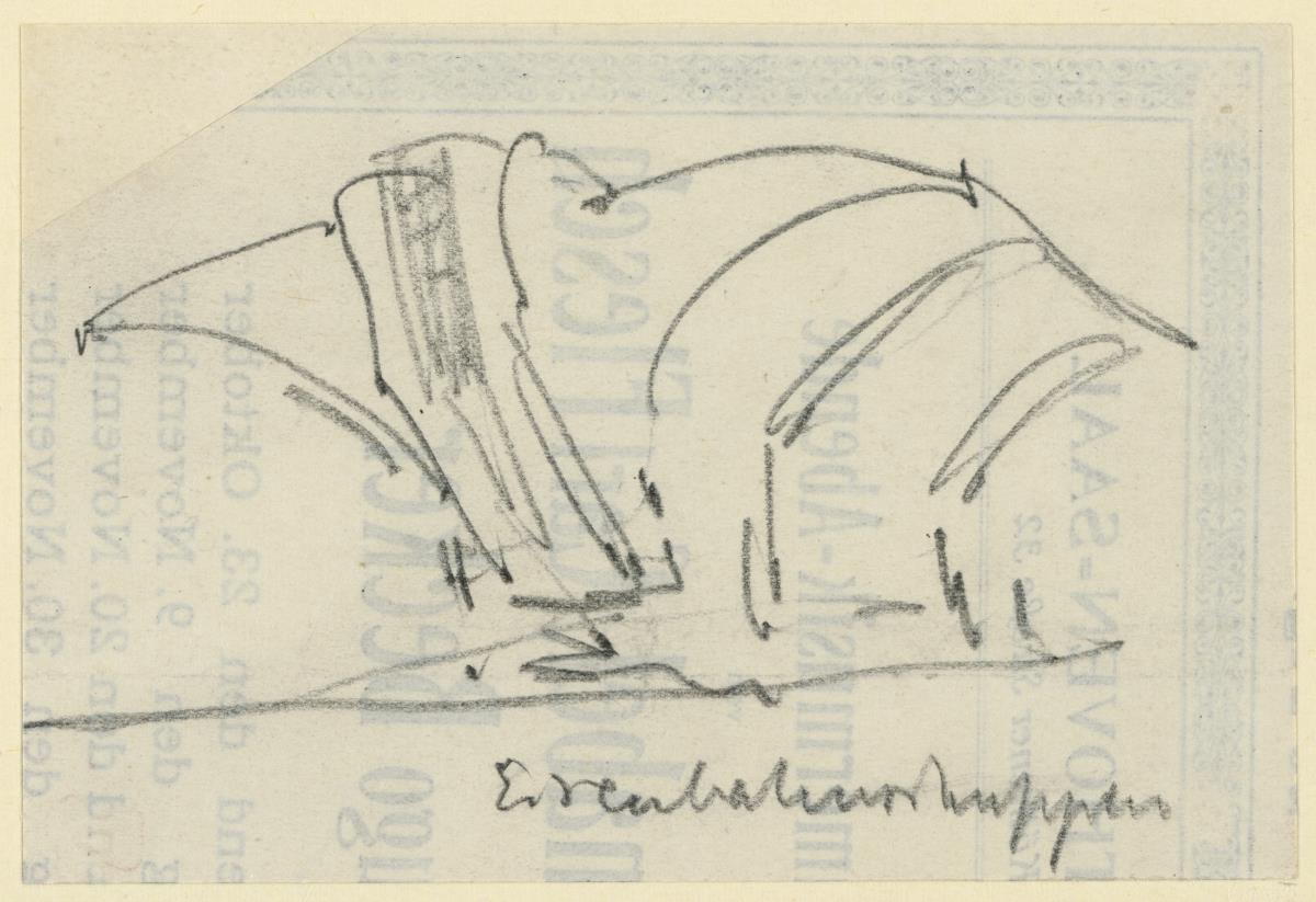 Imaginäre Skizze, Variationen von Hallenbauten