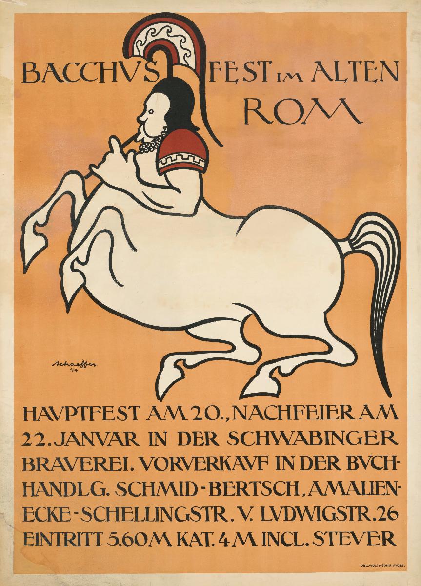 Bacchusfest im alten Rom, Fest Schwabinger Brauerei