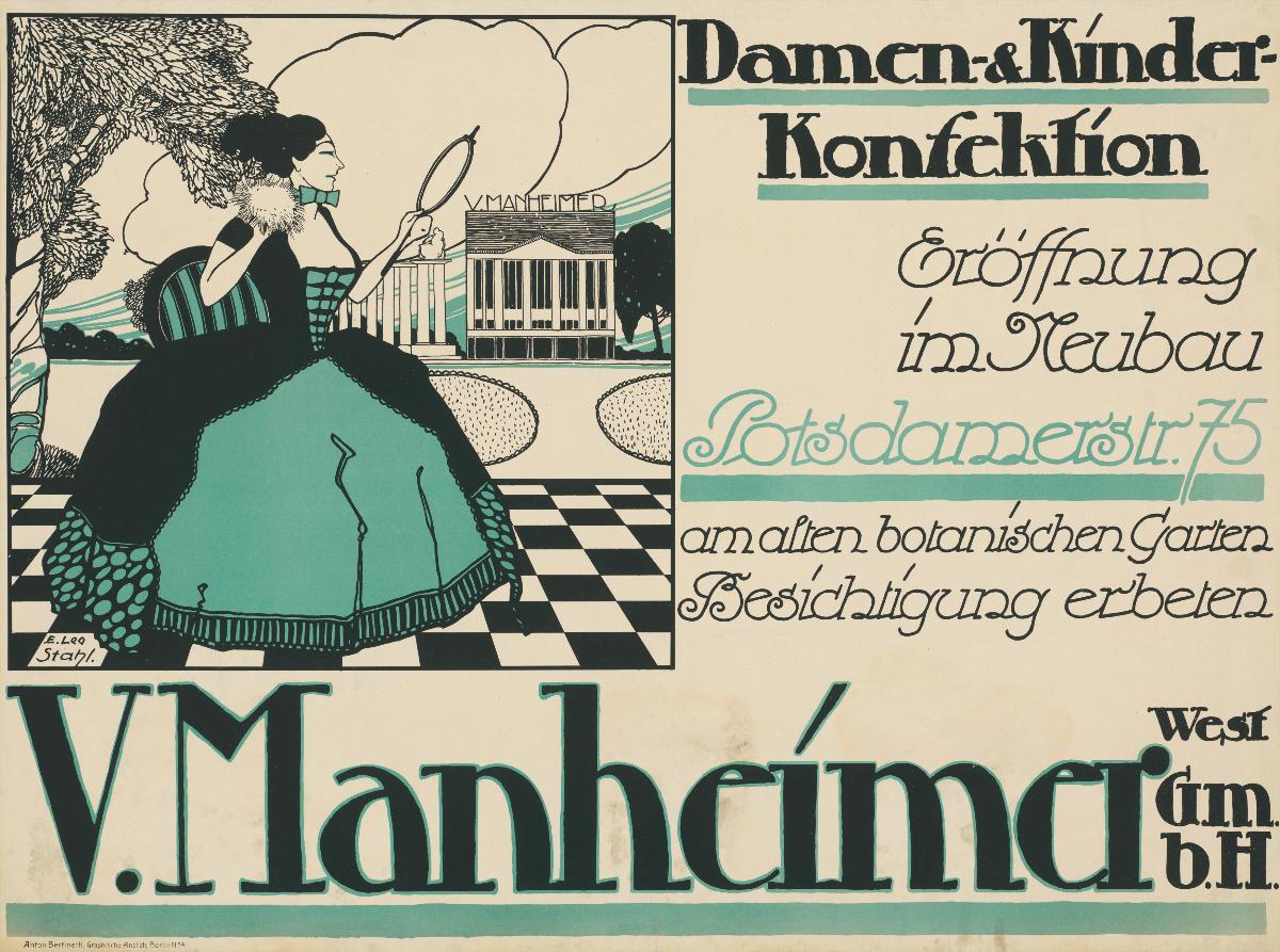 Damen- und Kinder-Konfektion. V. Manheimer